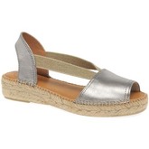 Toni Pons  Etna Womens Casual Platform Wedge Espadrilles  women's Sandals in Silver