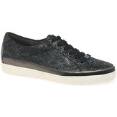 Caprice  Star Womens Casual Lace Up Trainers  women's Shoes (Trainers) in Black