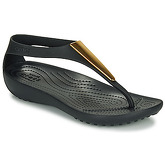 Crocs  CROCS SERENA METALLIC BAR FP W  women's Sandals in Black