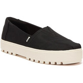 Toms  Alpargata Lugged Womens Black / White Espadrilles  women's Shoes (Pumps / Ballerinas) in Black