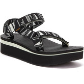 Teva  Flatform Universal Chara Womens Black Sandals  women's Sandals in Black