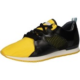 Date  sneakers leather textile AE533  men's Shoes (Trainers) in Black