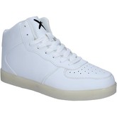 Wize   Ope  sneakers leather BY890  men's Shoes (High-top Trainers) in White
