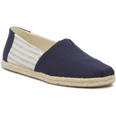 Toms  Mens Navy Ivy League Stripe Classic Espadrilles  men's Espadrilles / Casual Shoes in Blue