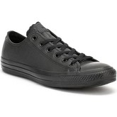 Converse  All Star OX Mens Black Leather Trainers  men's Shoes (Trainers) in Black
