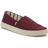 Toms  Cupsole Mens Raisin Burgundy Canvas Espadrilles  men's Espadrilles / Casual Shoes in Red