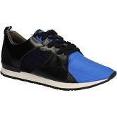 Date  sneakers leather textile AE534  men's Shoes (Trainers) in Black