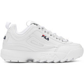 Fila  White Disruptor II Premium Unisex Trainers  men's Trainers in White