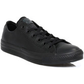 Converse  All Star OX Womens Black Leather Trainers  men's Shoes (Trainers) in Black