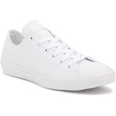 Converse  All Star OX Mens White Leather Trainers  men's Trainers in White