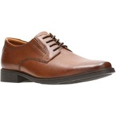 Clarks  Tilden Plain Mens Wide Lace-Up Derby Shoes  men's Casual Shoes in Brown