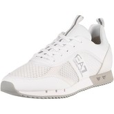 Emporio Armani EA7  Woven Trainers  men's Shoes (Trainers) in White