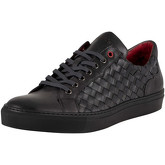 Jeffery-West  Woven Leather Trainers  men's Shoes (Trainers) in Black