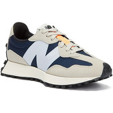 New Balance  327 Mens Grey / Blue Trainers  men's Shoes (Trainers) in Grey