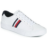 Tommy Hilfiger  CORPORATE LEATHER SNEAKER  men's Shoes (Trainers) in White