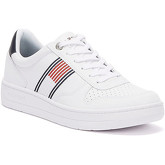 Tommy Hilfiger  Low Top Cupsole Mens White Trainers  men's Shoes (Trainers) in White