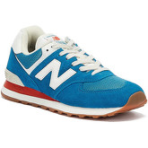 New Balance  574 Mens Blue / Red Trainers  men's Trainers in Blue