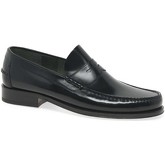 Loake  Princeton Leather Moccasin Shoes  men's Loafers / Casual Shoes in Black