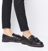 Office Fence Tassel Loafer BLACK LEATHER