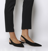 Office Fragile Point Slingback BLACK