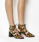 Office Major Ghillie Block Heel LEOPARD SUEDE