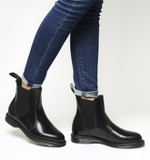 Dr. Martens Kensington Flora BLACK POLISHED