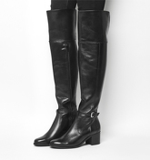 Office Kacey- Over The Knee Riding Boot BLACK LEATHER