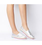 Toms Alpargata Platform SILVER IRIDESCENT