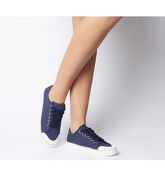 Office Fragment Rope Rand Lace Up NAVY CANVAS