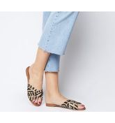 Office Saffron- Mule Sandal TIGER COW HAIR