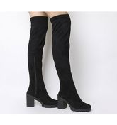 Office Kickstart- Stretch Over The Knee Boot BLACK