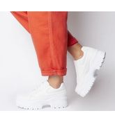 Office Fleeting Chunky Trainer WHITE