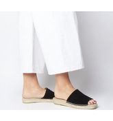 Gaimo for OFFICE Gladis Square Toe Mule BLACK SUEDE