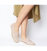 Office Formal Loafer With White Sole NUDE SUEDE