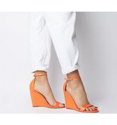 Office Hoot Two Part Slim Wedge FLURO ORANGE