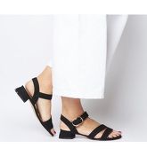 Office Maria Sandal With Flared Heel BLACK