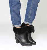 UGG Jayne Heeled Boot BLACK LEATHER