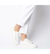 Office Fragment Rope Rand Lace Up WHITE CANVAS