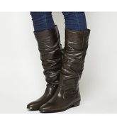 Office Kansas- Vintage Knee Boot BROWN LEATHER