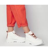 Office Foolish High Top Trainer WHITE AND ORANGE MIX