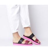 Office Sour- Flatform Two Strap Sandal PINK SNAKE LEATHER