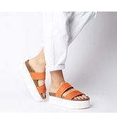 Office Mambo Flatform Two Strap ORANGE NUBUCK