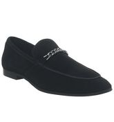 Office Lion Chain Loafer BLACK SUEDE