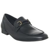 Office Leopard Wrapped Snaffle Loafer BLACK LEATHER
