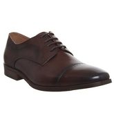 Office Look Toe Cap BROWN LEATHER