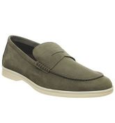 Ask the Missus Liger Penny Loafer KHAKI NUBUCK