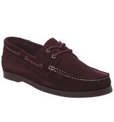 Ask the Missus Latitude Boat Shoe RED SUEDE