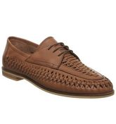 Office Lambeth Weave Lace Up TAN HI SHINE LEATHER