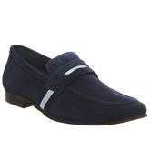 Office Lemur Webbing Loafer NAVY SUEDE