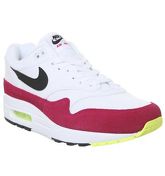 Nike Air Max 1 WHITE BLACK VOLT RUSH PINK